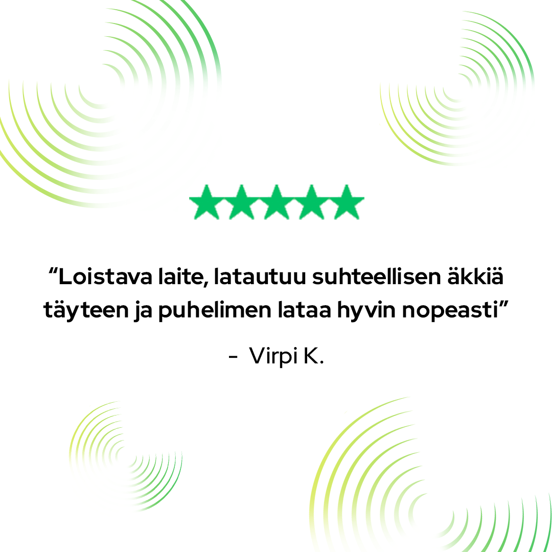 Joy Koru Musta huippukuuloke + TinyPower vara-akku - HERMOROMAHDUS ALE