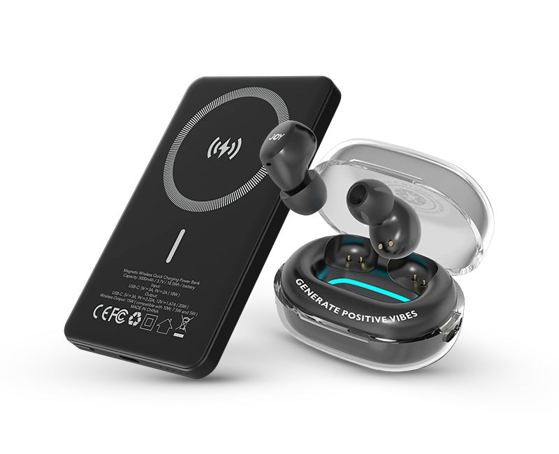 Joy Koru Musta huippukuuloke + TinyPower vara-akku - HERMOROMAHDUS ALE