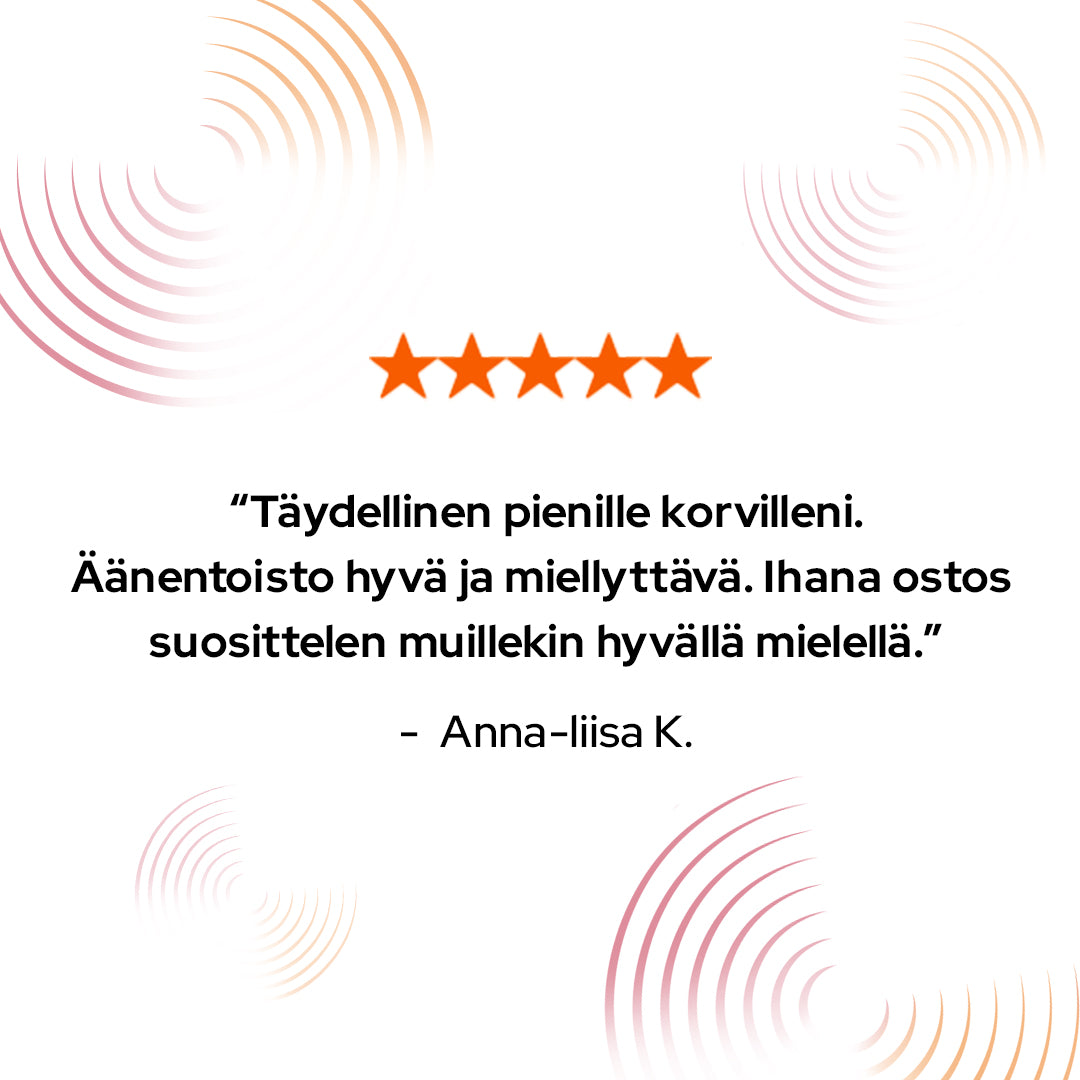Koru auriculares Musta