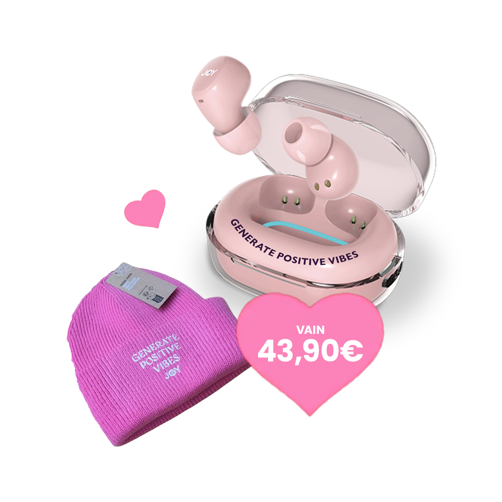 Koru Kuulokkeet Gorro JOY rosa y precioso